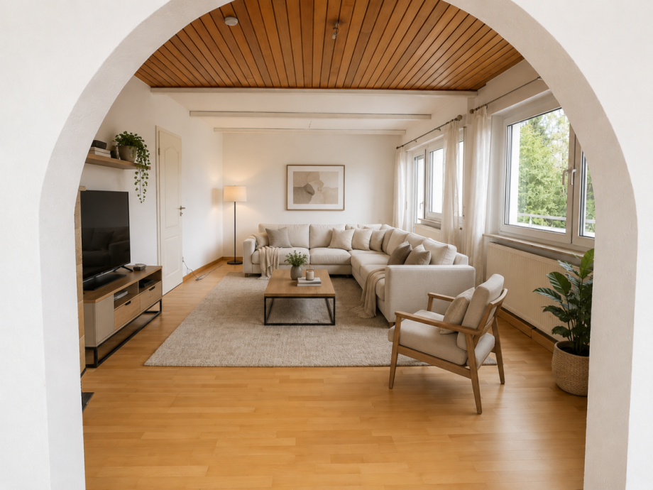 Einrichtungsvorschlag, digitale Visualisierung Einfamilienhaus Dettenhausen